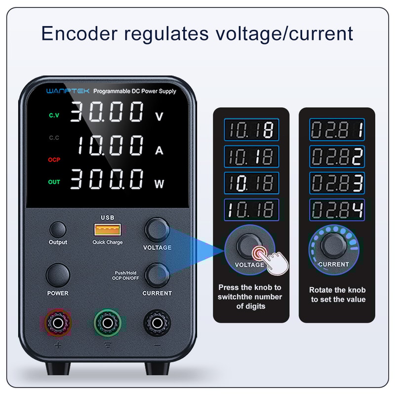 Dual Input Voltage Adjustable Regulator Preset Voltage Current For Accurate Power Regulation 1