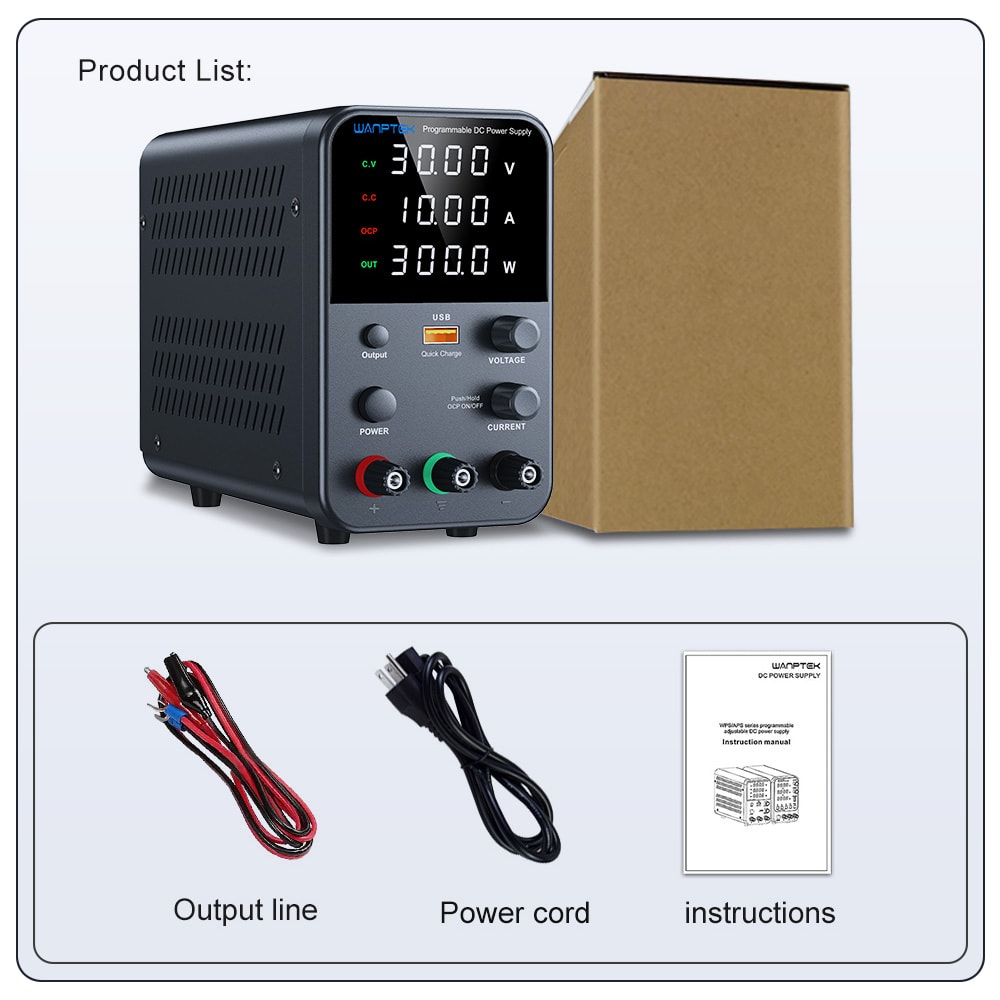 Dual Input Voltage Adjustable Regulator Preset Voltage Current For Accurate Power Regulation 5