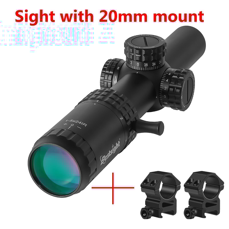 Red And Green Illuminated Tactical Optical Rifle Scope Compact Scope Sight For Hunting 6