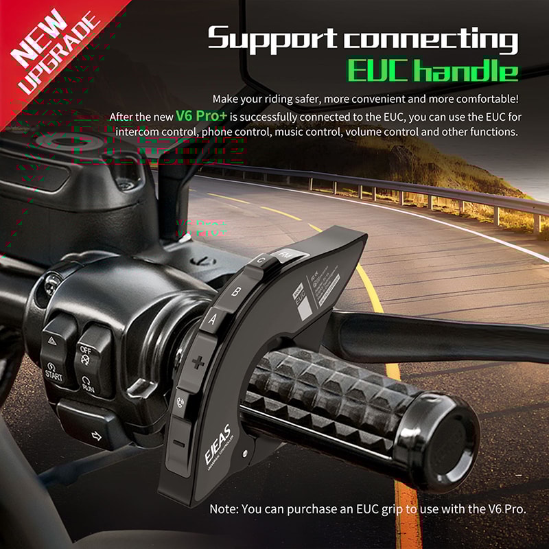 Waterproof Motorcycle Intercom Bluetooth Headset Riders Communicator Helmet 3