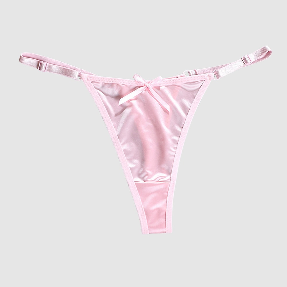 Pure Desire Erotic Lingerie, Adjustable Ladies Thong Sexy Underwear, Thin Strap Seamless Thong for Women
