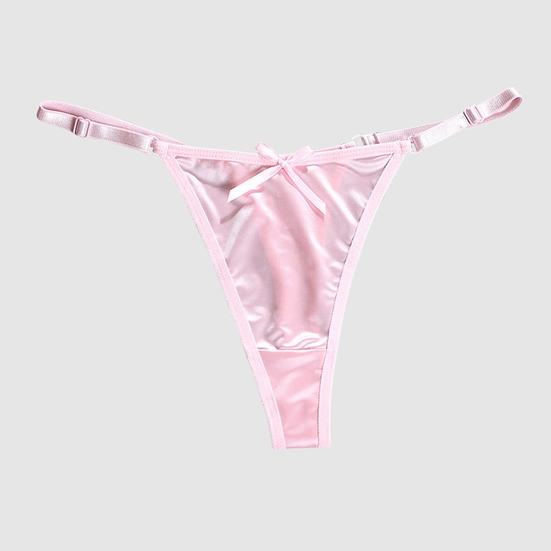 Pure Desire Erotic Lingerie, Adjustable Ladies Thong Sexy Underwear, Thin Strap Seamless Thong for Women