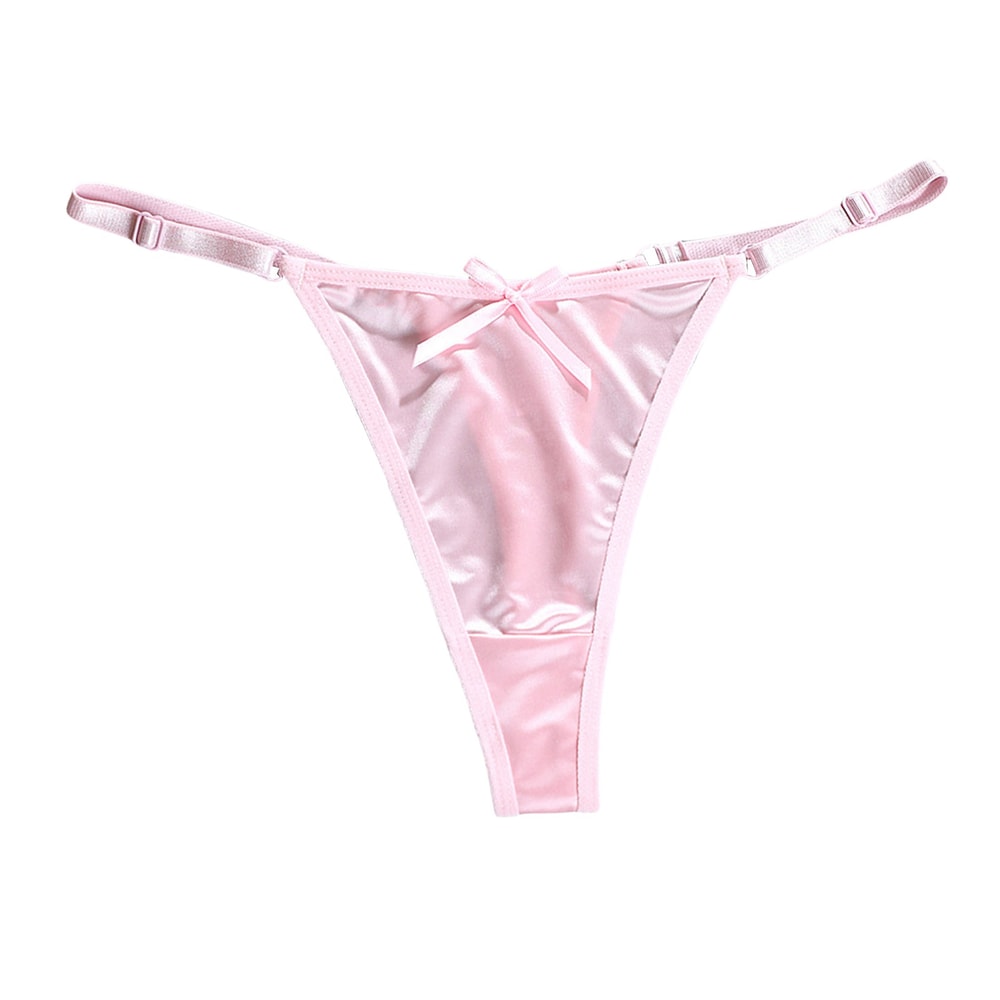 Pure Desire Erotic Lingerie, Adjustable Ladies Thong Sexy Underwear, Thin Strap Seamless Thong for Women