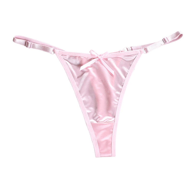 Pure Desire Erotic Lingerie, Adjustable Ladies Thong Sexy Underwear, Thin Strap Seamless Thong for Women