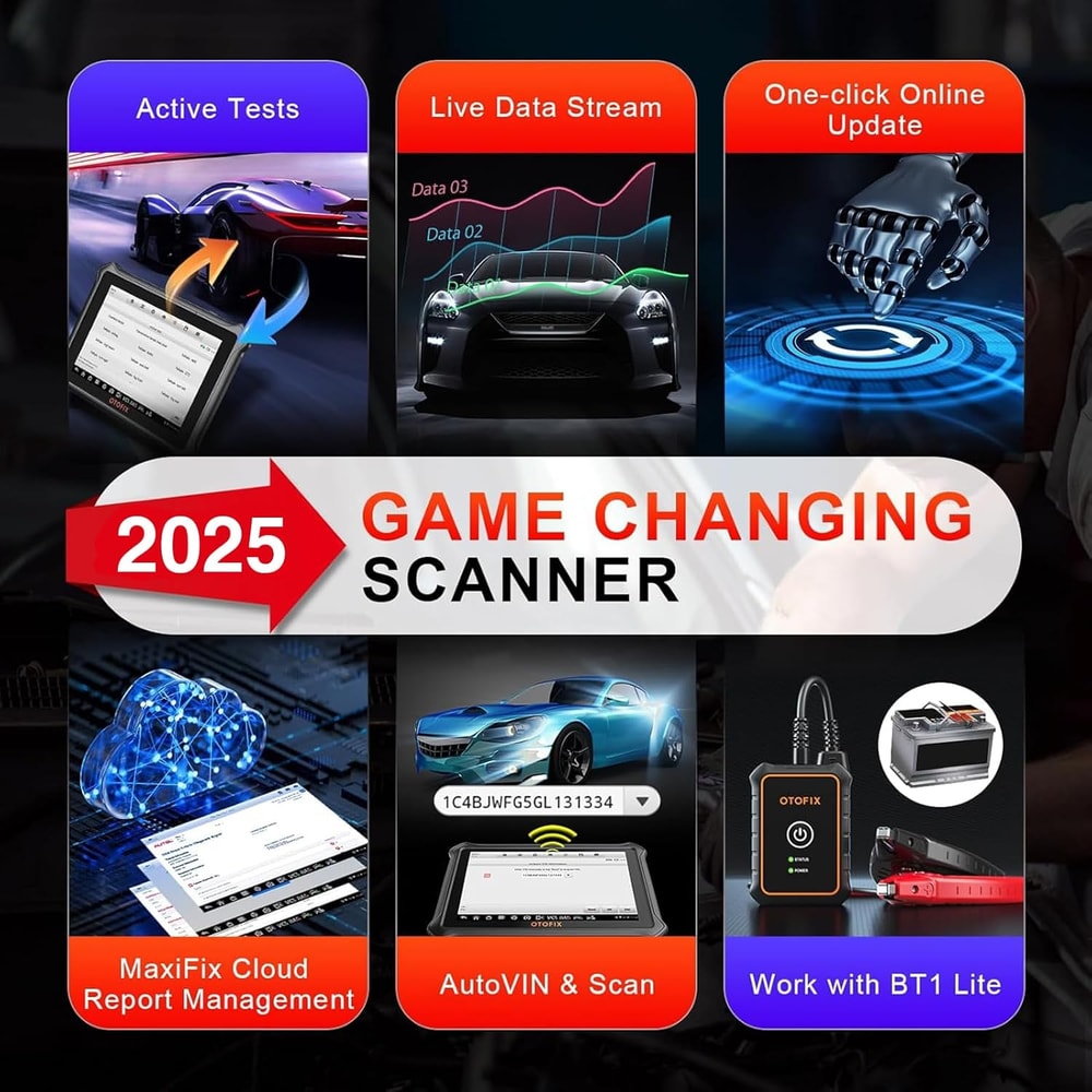 Wireless OBD Automotive Scan Tool Bluetooth Car Diagnostic Tool Active Test BiDirectional Control 4