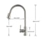 Kitchen Sink Mixer Tap Stream Flexible Pull Out Nozzle Black Hot Cold Water Taps Sprayer Head Deck 3