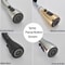 Kitchen Sink Mixer Tap Stream Flexible Pull Out Nozzle Black Hot Cold Water Taps Sprayer Head Deck 4