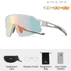 mtb road bicycle goggles, glasses photochromic polarized lens, protection eyewear sunglasses for biking