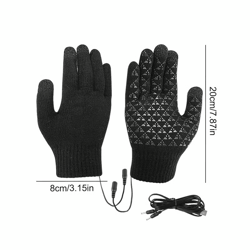 Portable heated gloves for commuting