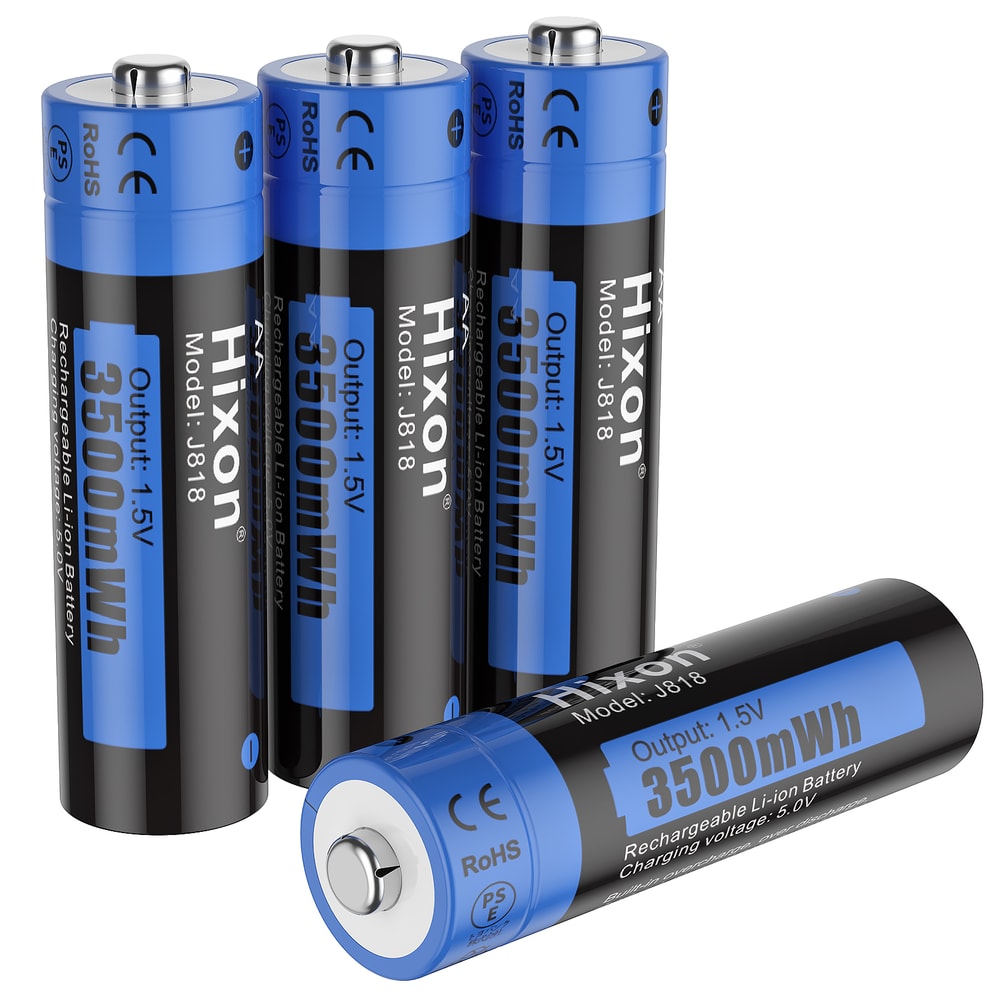 AA Lithium Rechargeable Batteries For Remote Control Toys LongLasting Energy Supply 7