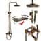 Rainfall Shower Set With Shelf Cold Water Mixer Tap Handhold Bathroom Shower Faucet 7
