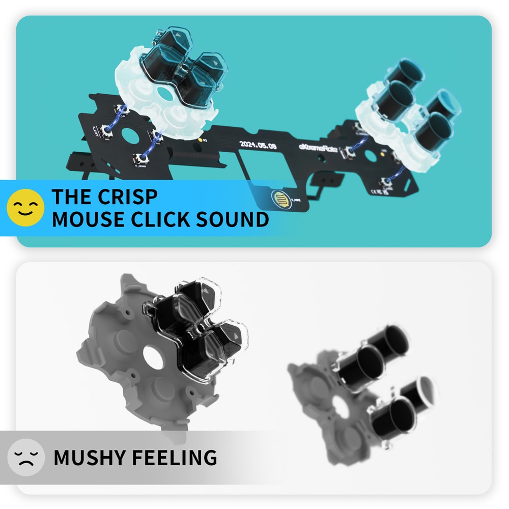 Custom Micro Switch Clicky Kit Clicky Kit For Controller BDM Shoulder Face Dpad Buttons For Mouse C 1