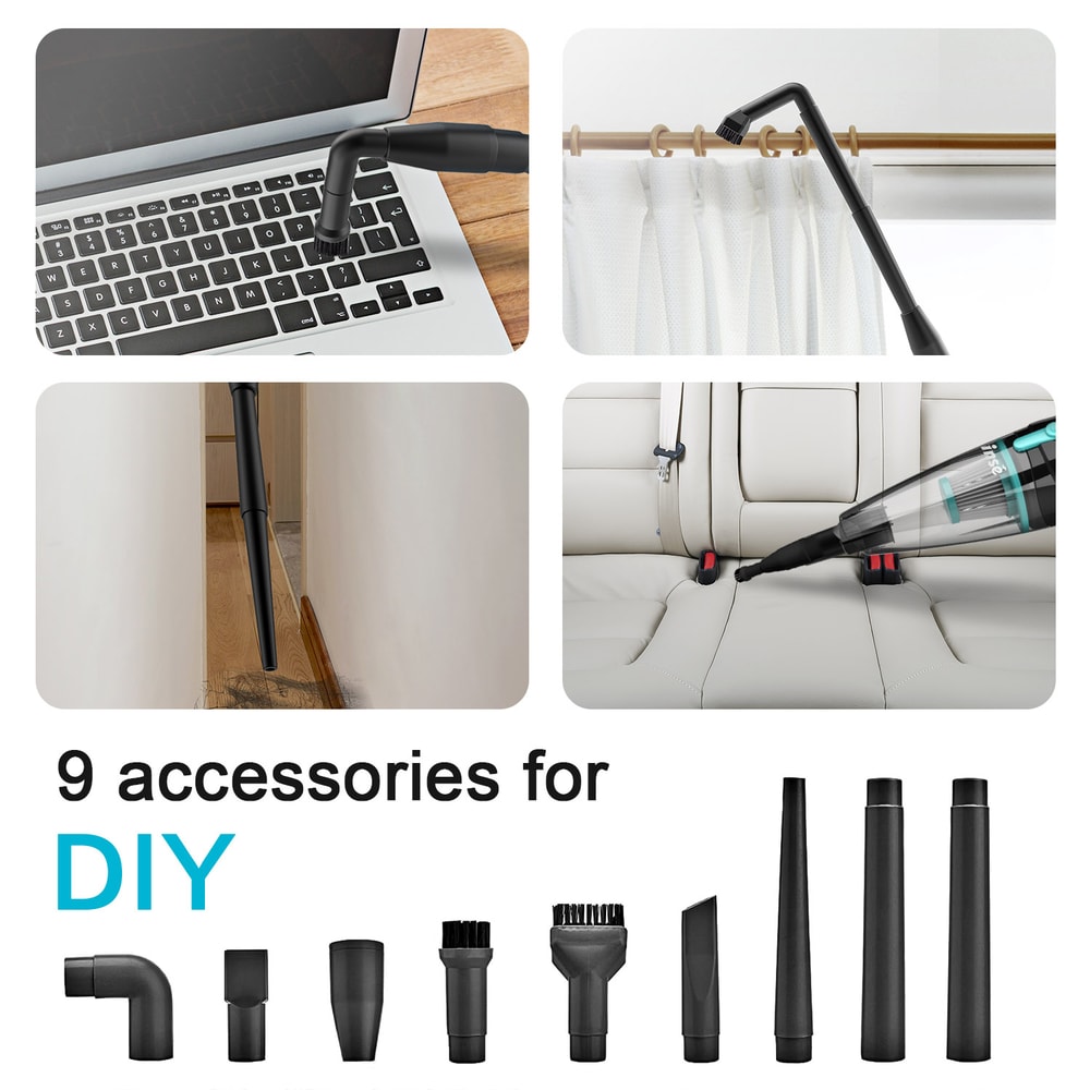 Extra Long Corded Vacuum Cleaner For Household And Car Cleaning Handheld Design For Easy Use 4