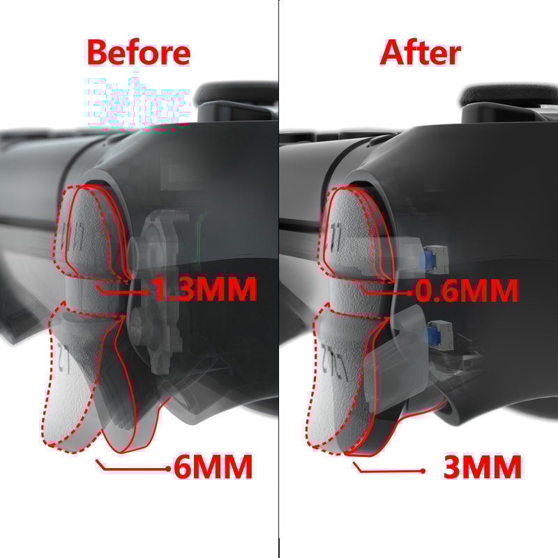 Flex Cable Mouse Click Kit for Controller, Clicky Kit Face Dpad Buttons Flashshot Stop
