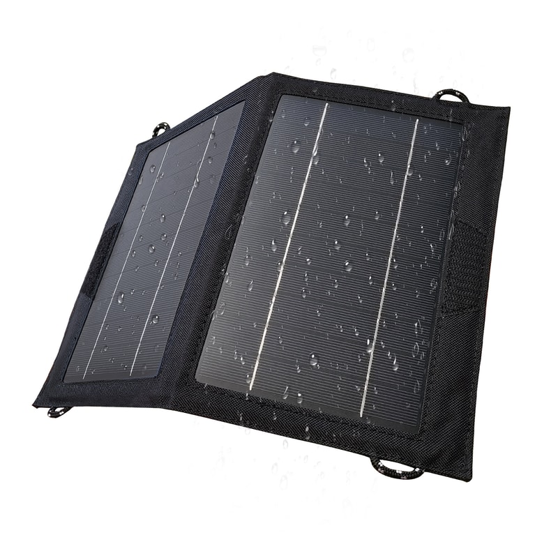 High-Efficiency Solar Battery Charger, Foldable Solar Panel, Solar Phone Charger for iPhone Travel