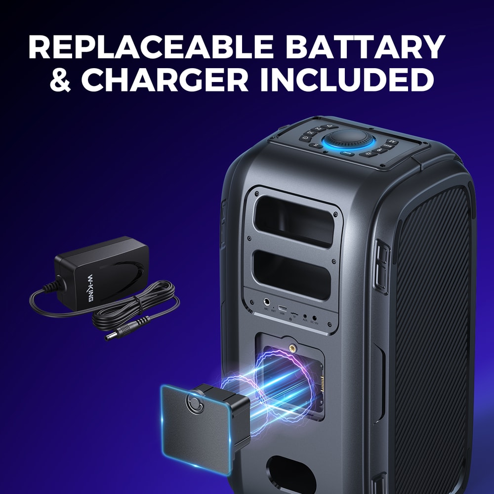 Wireless Portable Bluetooth Speaker Custom Bass Massive Loudest Big Party Boombox 5