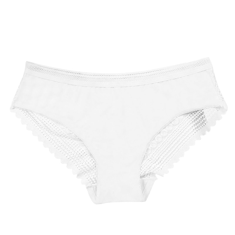 Japanese Lace Hollow Lady Panties, Trendy Cotton Underpants Simple Cloth Women Panties