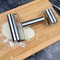 Ergonomic Stainless Steel Rolling Pin DoubleSided For Perfect Pizza Pie And Pastry Baking 1