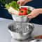 Stainless Steel Vegetable Cutter Salad Maker Multifunctional Basin For Kitchen Use 1