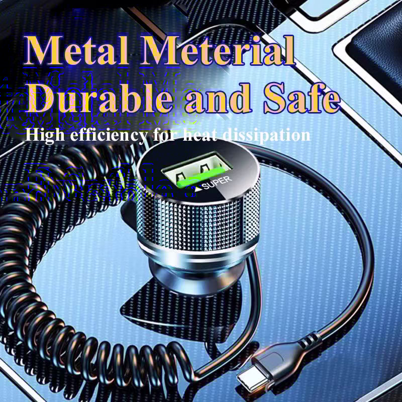 Super Fast Charging Vehicle Adapter For IPhone Samsung Huawei Quick USB Car Charger Travel Ready De 1