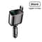 Car Charger For IPhone Samsung Xiaomi Adapter Fast Charging Type C To Lightning Retractable Cord 6