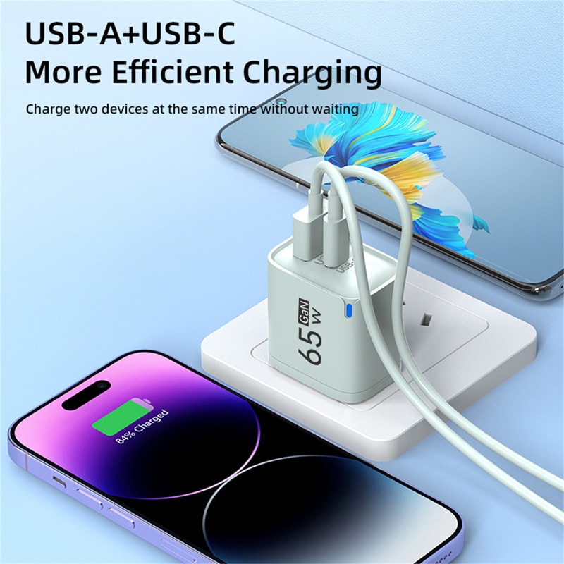 USB Travel Charger Adapter Charger PD Quick Charger For IPhone Samsung Huawei Xiaomi Fast Power 2