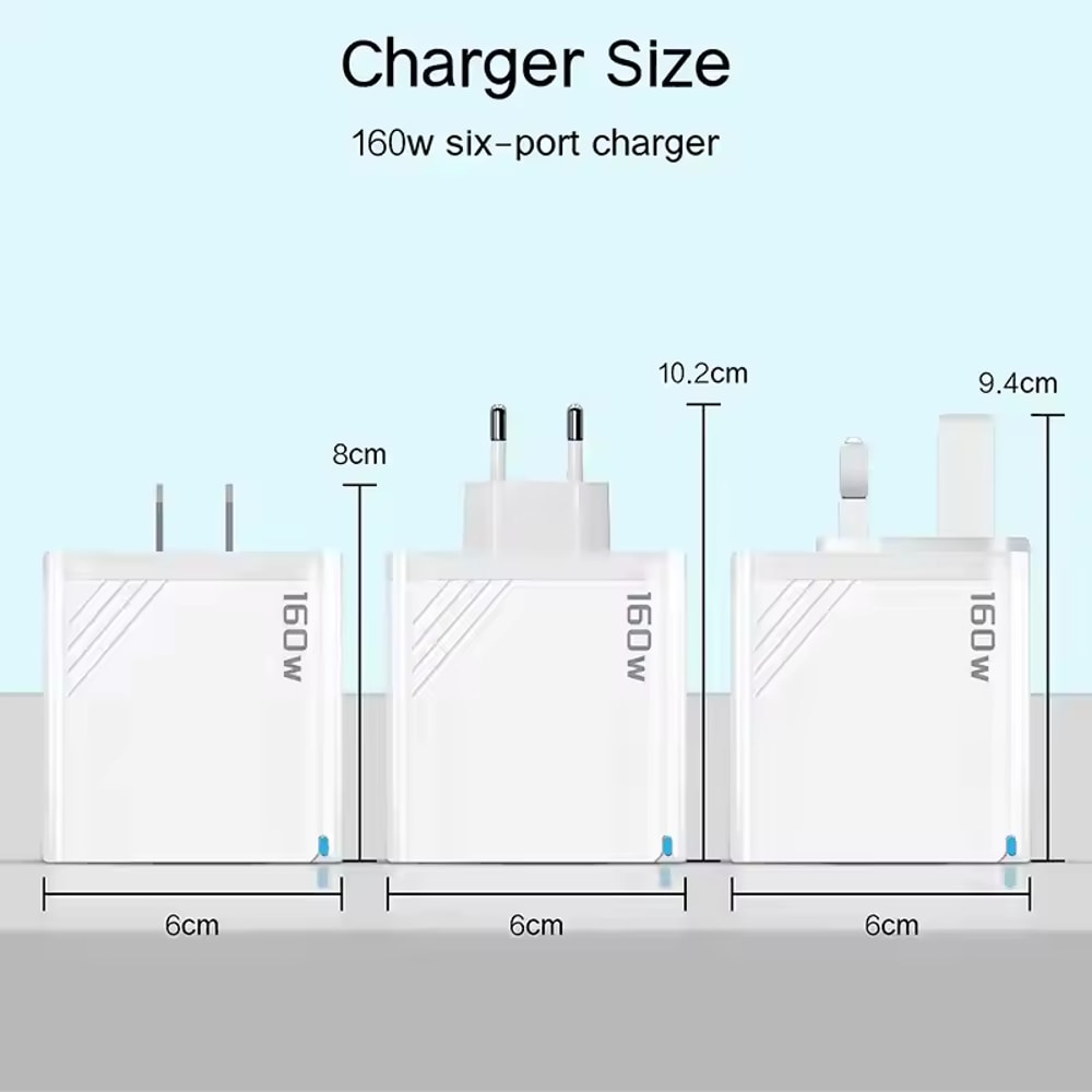 Quick Wall Charger Fast Charge Charger Mobile Phone Adapter For IPhone Huawei Xiaomi Samsung 4