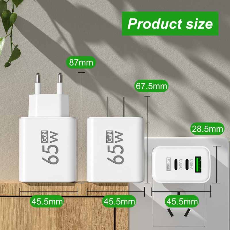 HighSpeed Charging Adapter Wall Charger Compatible With IPhone Xiaomi Samsung Huawei 5
