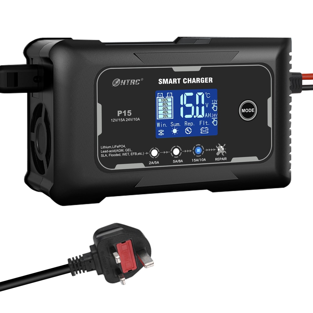 Battery Car Motorcycle Charger Repair Charge For LeadAcid Lithium Reliable Smart Charger 6