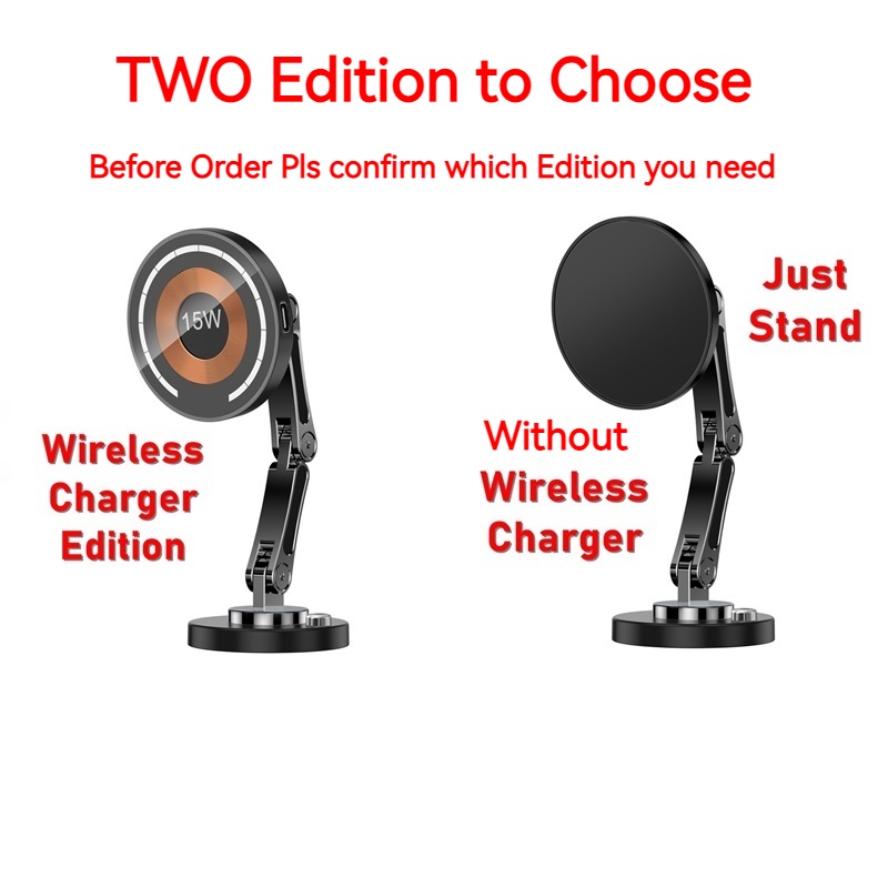 Foldable Metal Charging Stand For Magsafe IPhone Pro Max Samsung Adjustable Rotation Design 1