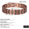 Mens health bracelet with magnetic therapy