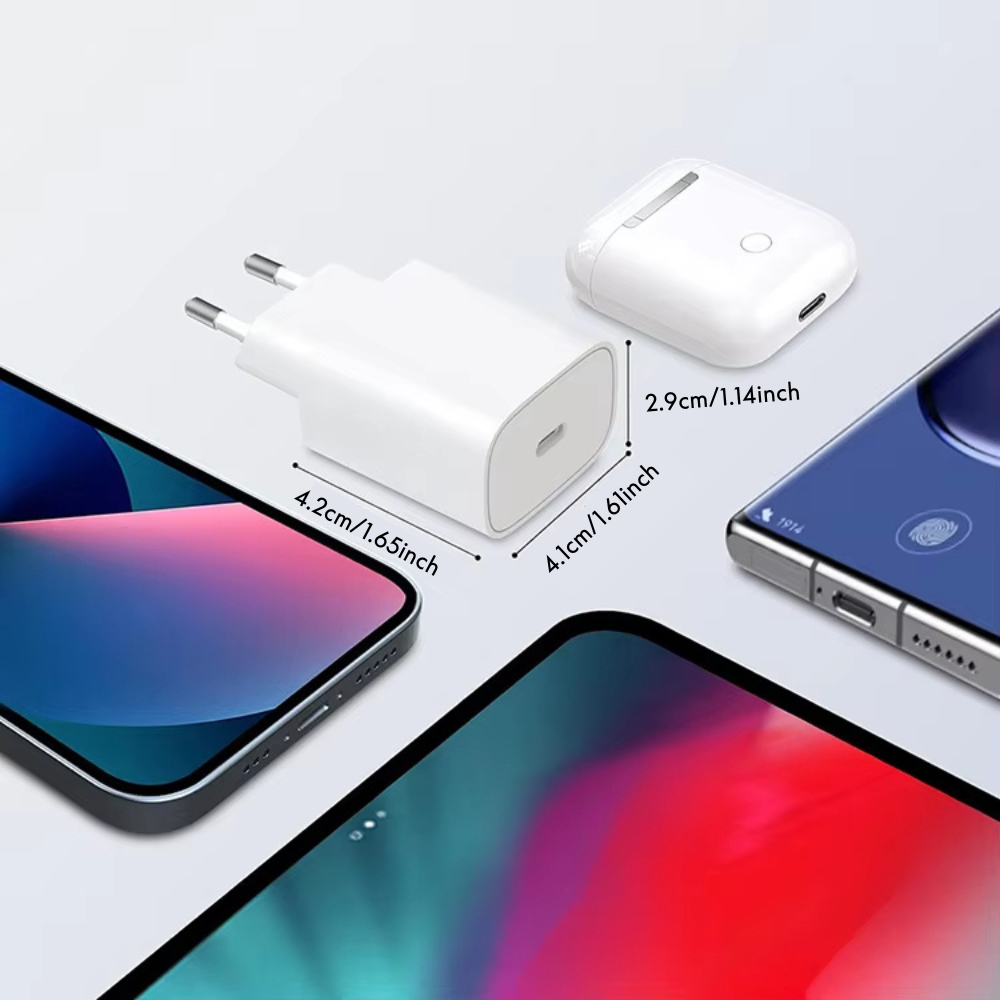 Power Adapter Cube Charging Box USB C Fast Charger for iPhone, Samsung, Xiaomi, Huawei