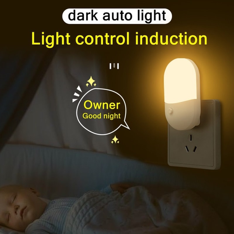 Night Light For Bedroom Cute LED Lamp For Kids Corridor WC Nightlight LED Table Lamp Gift 2