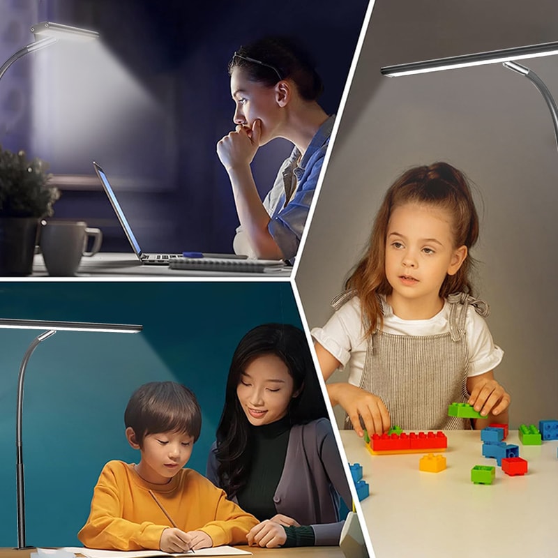 Flexible LED Architect Table Light Monito Desk Lamp With Level Dimming And Color Mode For Home And 3