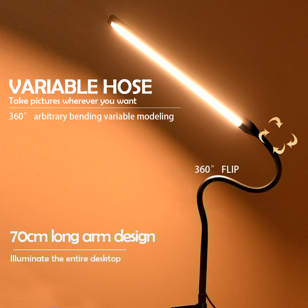 Flexible LED Architect Table Light Monito Desk Lamp With Level Dimming And Color Mode For Home And 4