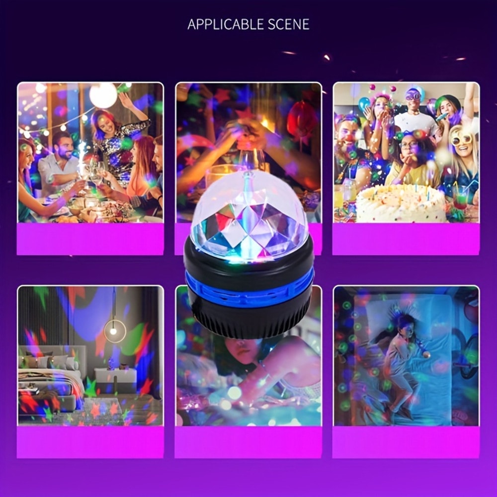 Rotating Decoration Atmosphere Projector Lamp for Weddings Christmas Parties