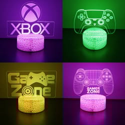 personalized gifts, children's lamps gamer room decoration, bedroom table lamp