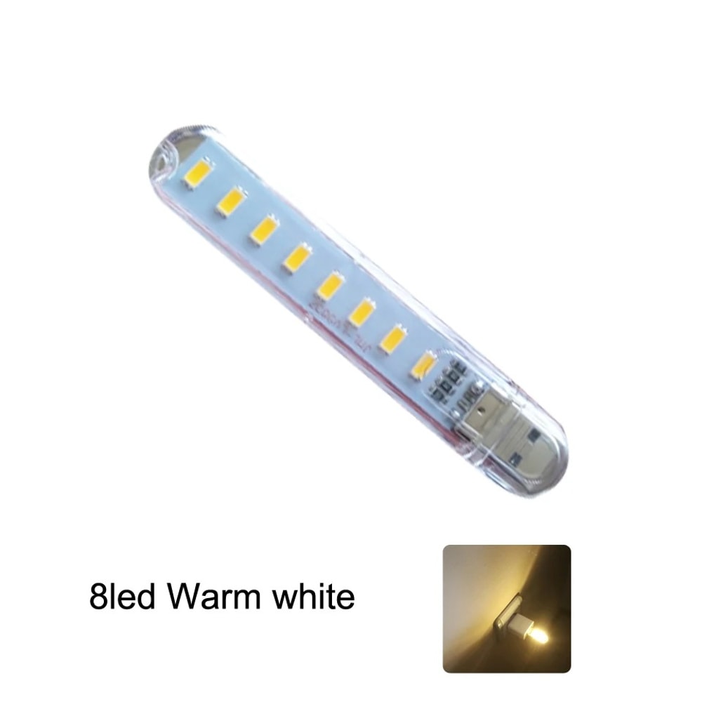 Portable Night Lights Ultra Bright Reading Lamp SMD Bulb For Power Bank Laptop Notebook 6