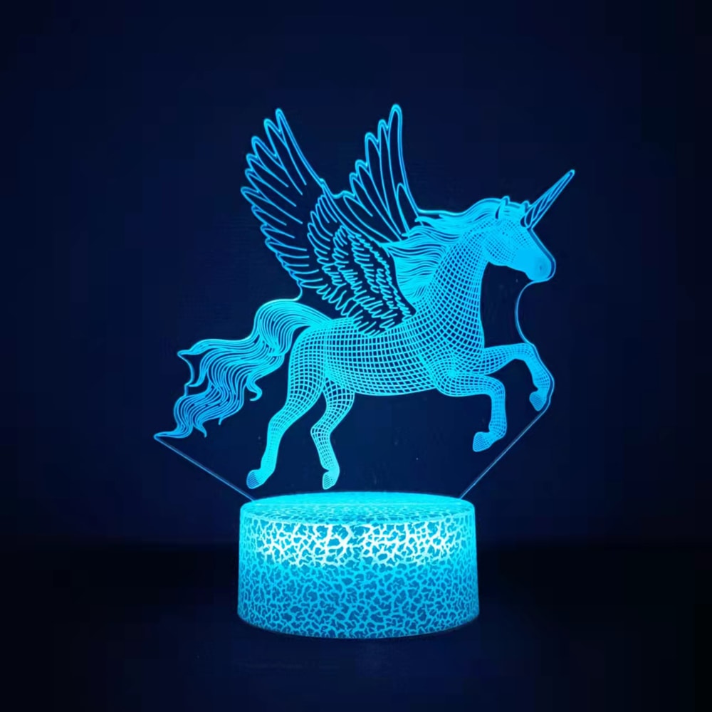 Unicorn Lamp Toy With Remote Control Colors Change Ideal Valentines Day And Birthday Present 3
