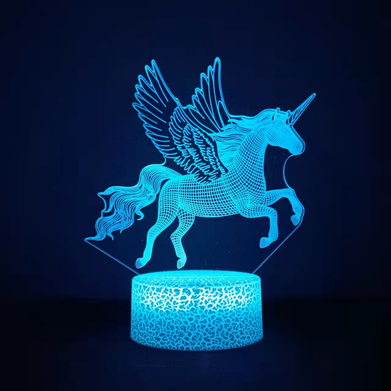 Unicorn Lamp Toy With Remote Control Colors Change Ideal Valentines Day And Birthday Present 3