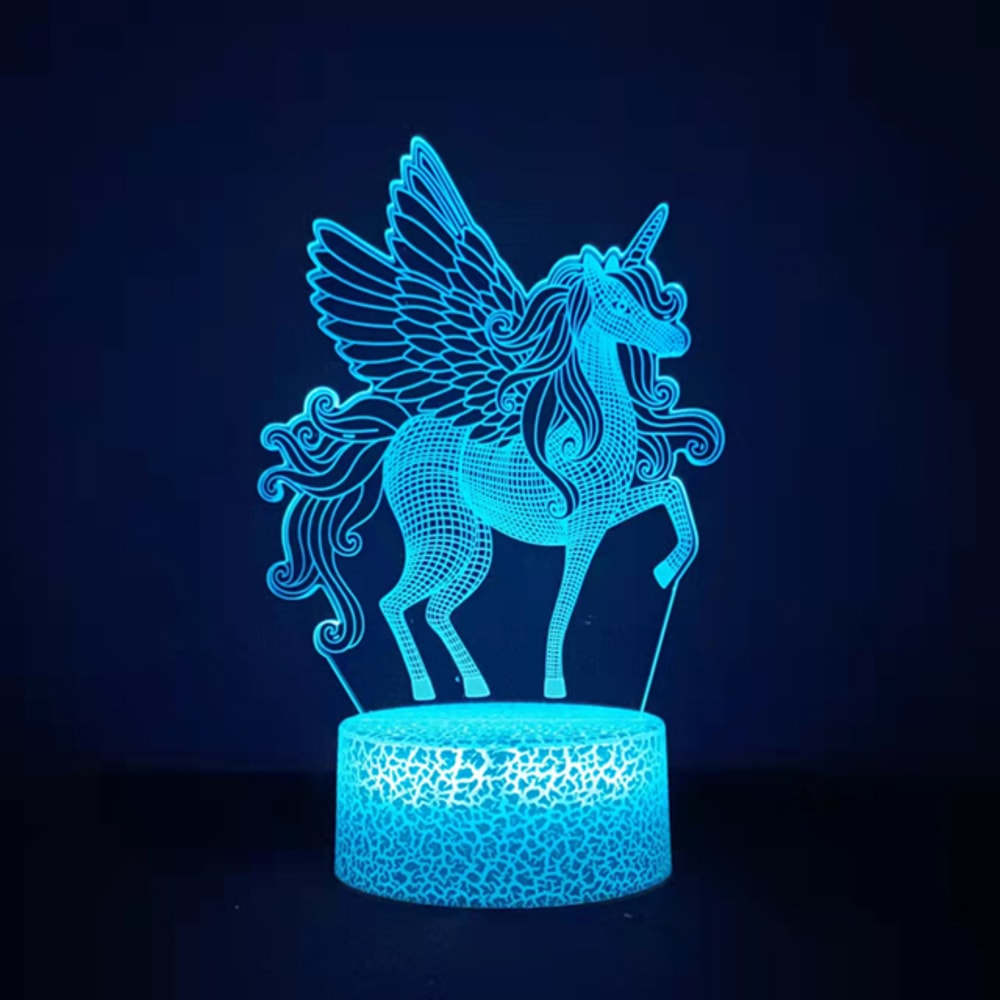 Unicorn Lamp Toy With Remote Control Colors Change Ideal Valentines Day And Birthday Present 6