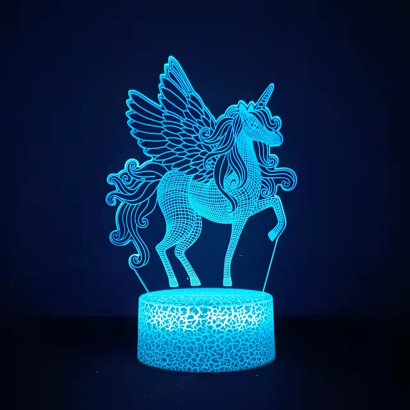 Unicorn Lamp Toy With Remote Control Colors Change Ideal Valentines Day And Birthday Present 6
