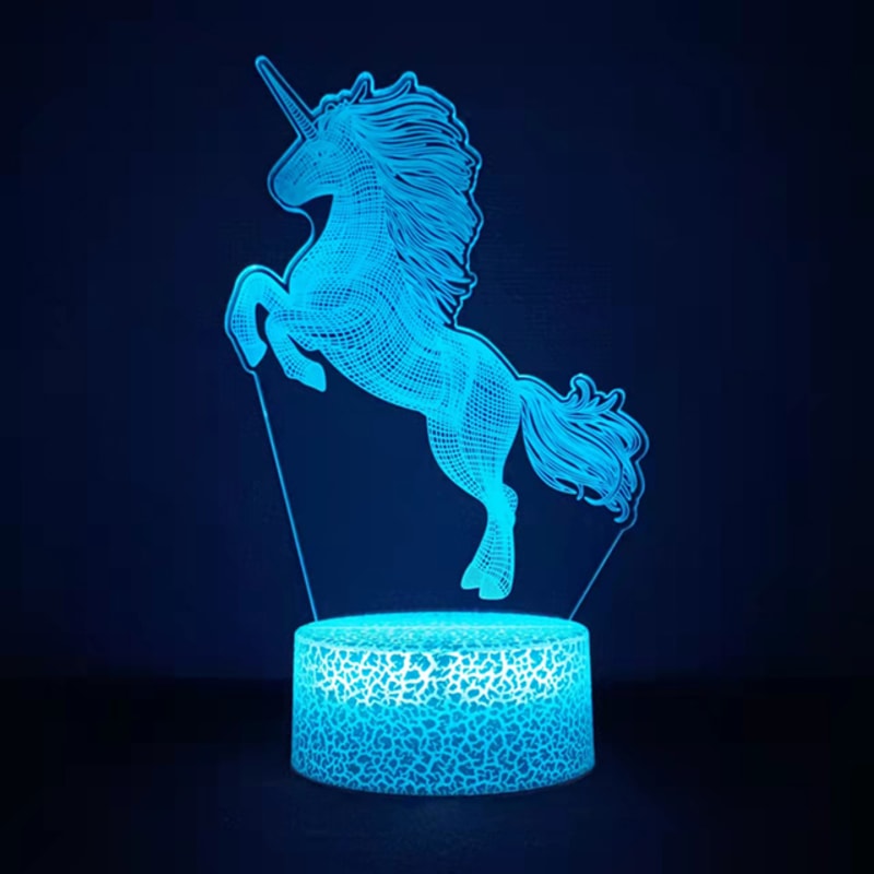 Unicorn Lamp Toy With Remote Control Colors Change Ideal Valentines Day And Birthday Present 7