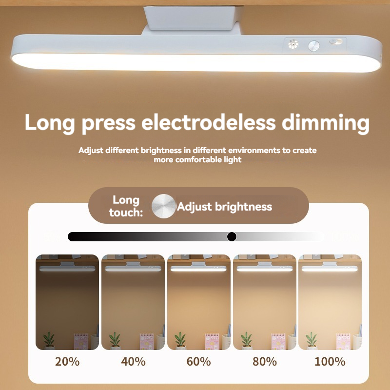USB Rechargeable Clamp Light For Bedroom Eye Care Dimmable Study Light With Colors For Dormitory Re 2