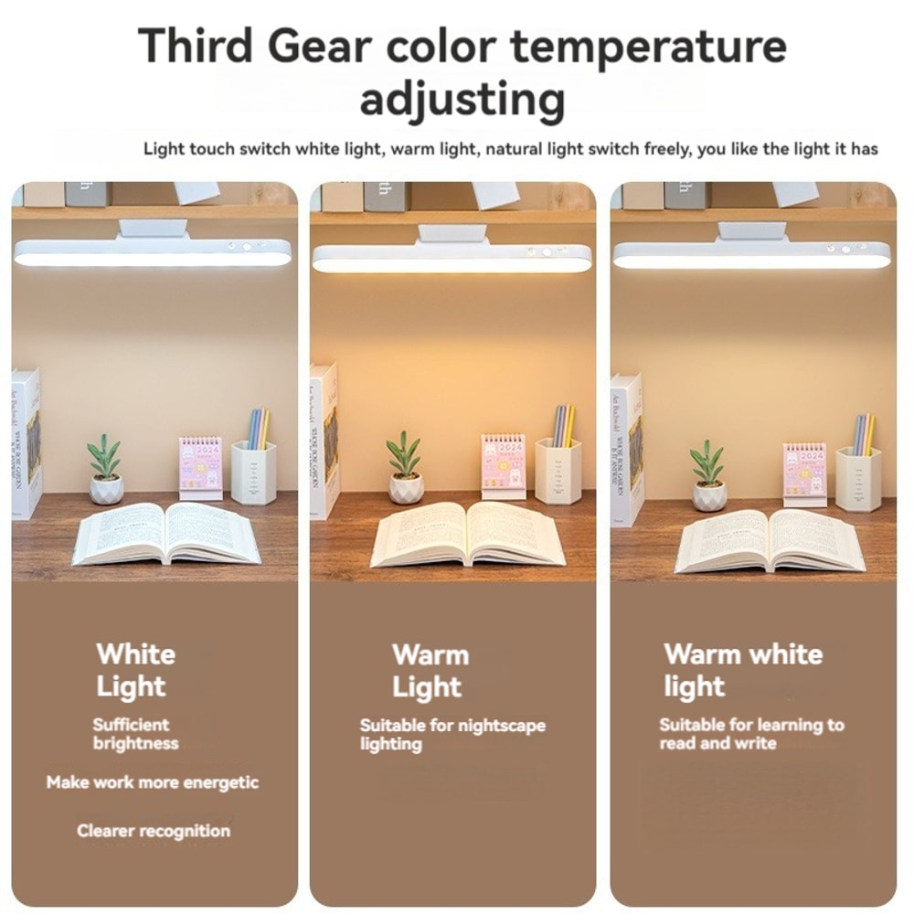 USB Rechargeable Clamp Light For Bedroom Eye Care Dimmable Study Light With Colors For Dormitory Re 4