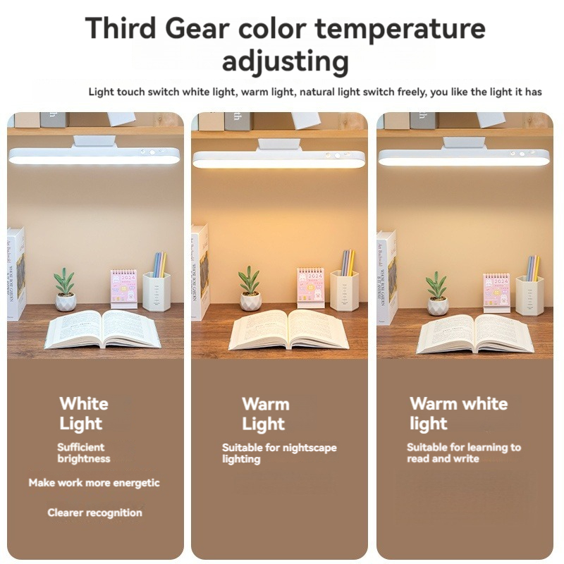 USB Rechargeable Clamp Light For Bedroom Eye Care Dimmable Study Light With Colors For Dormitory Re 4