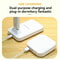 Foldable Dual Head LED Desk Lamp, Night Light with Rechargeable USB Battery for Bedroom and Study