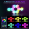 Music Rhythm Wall Lamp, Color-changing Ambient Night Light, DYI Shape, APP Control for Bedroom, Game Room