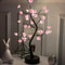Touch Switch Artificial Bonsai Cherry Blossom Tree LED Lamp Decoration For Desk 0