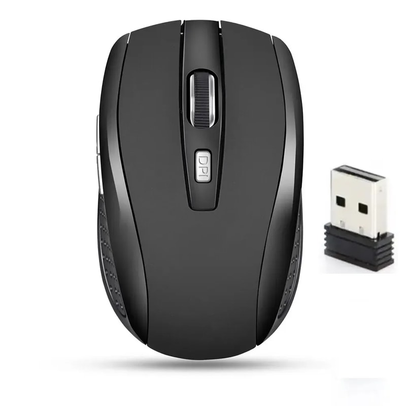 Adjustable Wireless Computer Mouse With USB Receiver Optical Gaming Mouse For PC Accessories 0